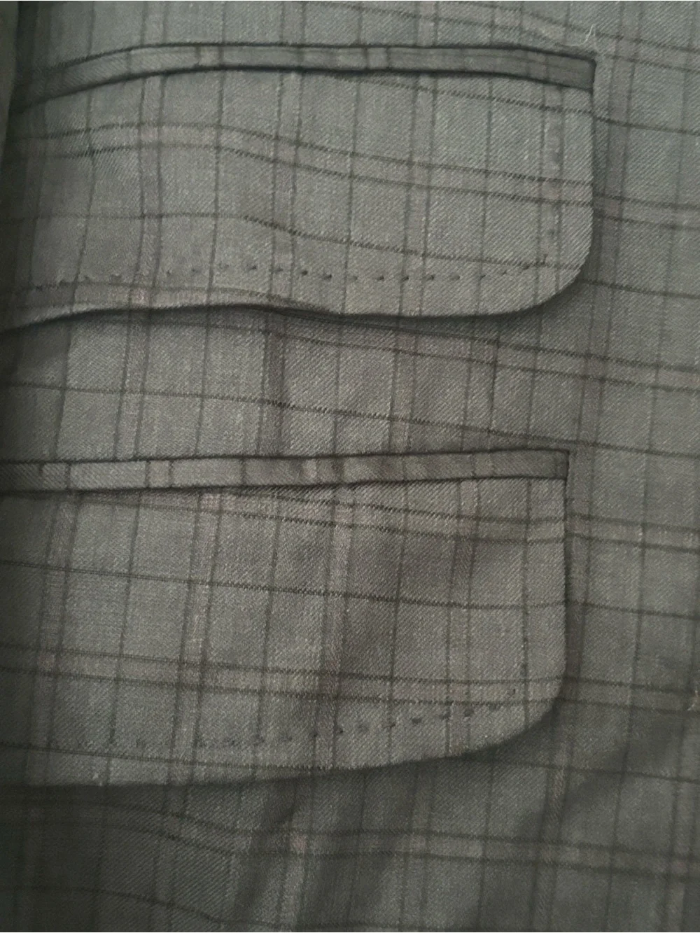 Gucci Men's Gray-Blue Plaid Two-Piece Suit make an offer